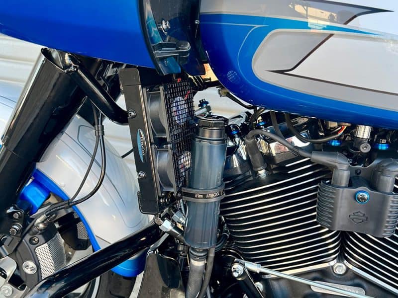 High-performance motorcycle engine with custom components at Revelry Motorcycles, showcasing Australian bike engineering excellence.