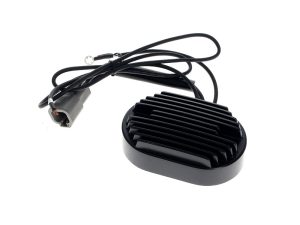 Black motorcycle regenerative brake control module for Revelry Motorcycles.