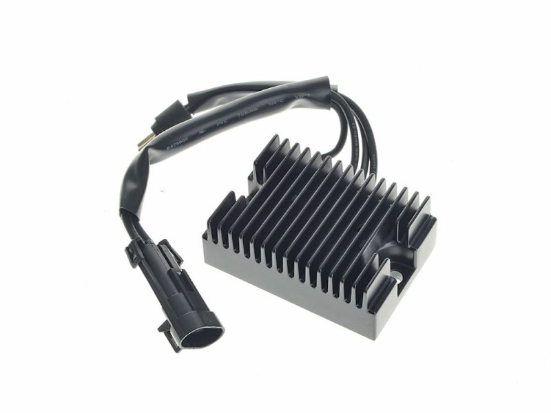 Regulator - Black. Fits Sportster 2004-2006 High-performance motorcycle regulator rectifier for Revelry Motorcycles Australia.