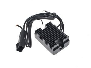 Aluminium motorcycle voltage regulator rectifier for Revelry Motorcycles, durable and reliable.