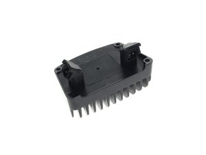 Heavy-duty motorcycle electrical component for Revelry Motorcycles.