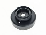 Black motorcycle clutch hub for Revelry Motorcycles, durable and high-quality.