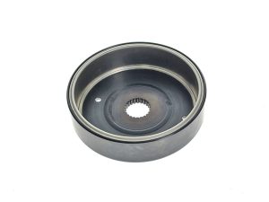 High-performance motorcycle tensioner pulley for Revelry Motorcycles.