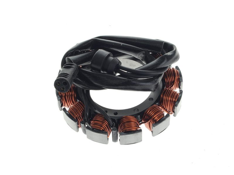 Stator. Fits Sportster 2007-2013 & XR1200 2008-2013 High-performance electric motorcycle stator coil and wiring kit for Revelry Motorcycles Australia.