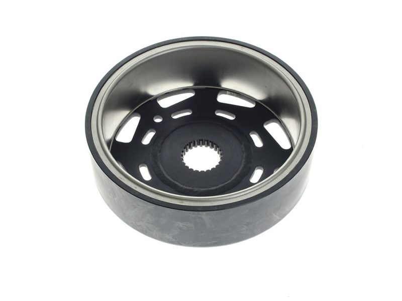 Aluminium motorcycle wheel hub for Revelry Motorcycles, Australian custom bike parts.