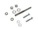 High-performance motorcycle wheel bearing and axle bolt set for Revelry Motorcycles.