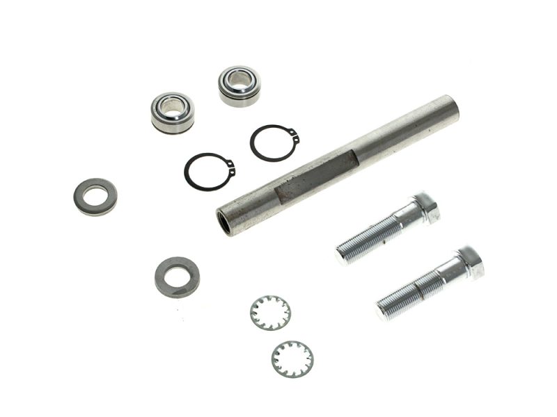 High-performance motorcycle wheel bearing and axle bolt set for Revelry Motorcycles.