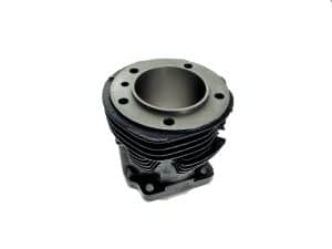 Aluminium motorcycle engine cylinder block for Harley Davidson bikes.