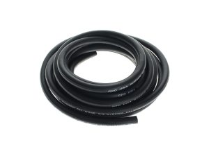 High-quality rubber oil hose for motorcycles, 3/8" x 18", durable and reliable.