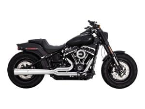 Pro Pipe 2-into-1 Exhaust - Chrome. Fits Softail 2018-2024 Non-240 Tyre Models