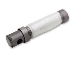 Revelry Motorcycles exhaust silencer part for custom motorcycle builds.