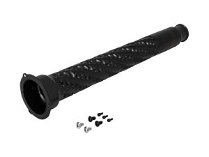 Heavy-duty motorcycle handlebar grip with textured rubber surface for enhanced control and comfort.
