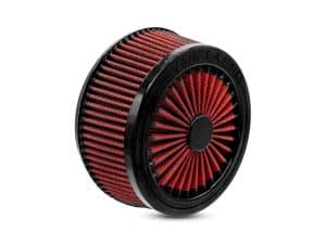 High-performance motorcycle air filter for Revelry Motorcycles, precision engineered for optimal engine airflow.