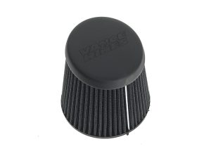 High-performance motorcycle cone air filter for Revelry Motorcycles.