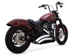 Big Radius Exhaust - Chrome. Fits Softail 2018-2024 Non-240 Tyre Models
