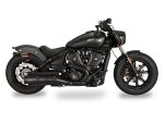 Vegan Indian Motorcycle cruiser in matte black, Australian motorcycle accessories store.