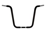 Handlebar for custom motorcycle build, black finish, high-quality steel, Revelry Motorcycles Australia.