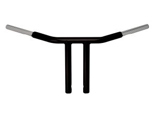 10in. x 1-1/4in. Chubby Chopper T-Bar Handlebar - Gloss Black.