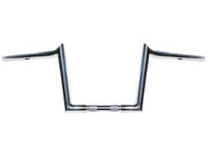 10in. x 1-1/4in. Chubby Hooked Ape Hanger Handlebar - Chrome.