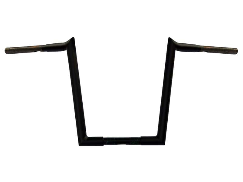 Heavy-duty motorcycle handlebar for custom bikes, durable black finish, Revelry Motorcycles gear Australian bikers.