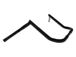 14in. x 1-1/4in. Chubby Bagger Hooked Ape Hanger Handlebar - Gloss Black. Fits Ultra Models 1996-2024 and Street Glide 1996-2023