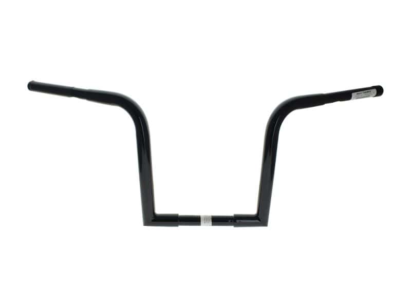 Black motorcycle handlebar for Revelry Motorcycles, durable and stylish bike accessories.