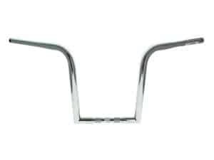 Chrome motorcycle handlebar for Revelry Motorcycles, durable and stylish.