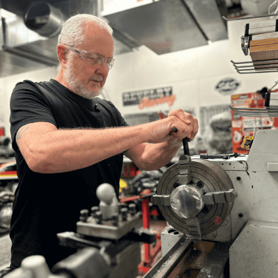 Precision motorcycle component crafting at Revelry Cycles in Australia.
