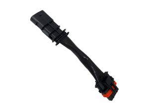 High-performance motorcycle wiring harness connector for Revelry Motorcycles.