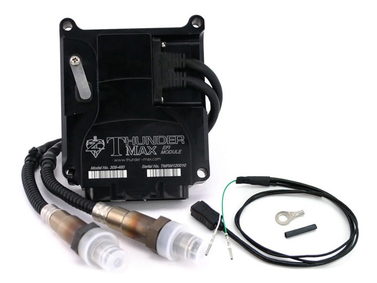 ThunderMax with AutoTune. Fits Dyna 2004-2011 Thunder Max EFI module for motorcycle tuning and performance enhancement.