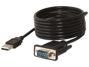 High-quality USB to VGA adapter cable for motorcycle GPS and electronic devices.