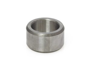 Aluminium motorcycle wheel bearing spacer for enhanced ride stability and performance.
